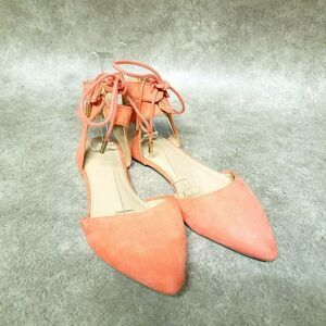 Charlotte Russe Womens Ariel  Size 6 Pink Ankle Strap D'Orsay Pointed Toe Flats